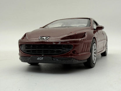 PEUGEOT 407 COUPE Welly Bordowy 1:40 – zdjęcie 4