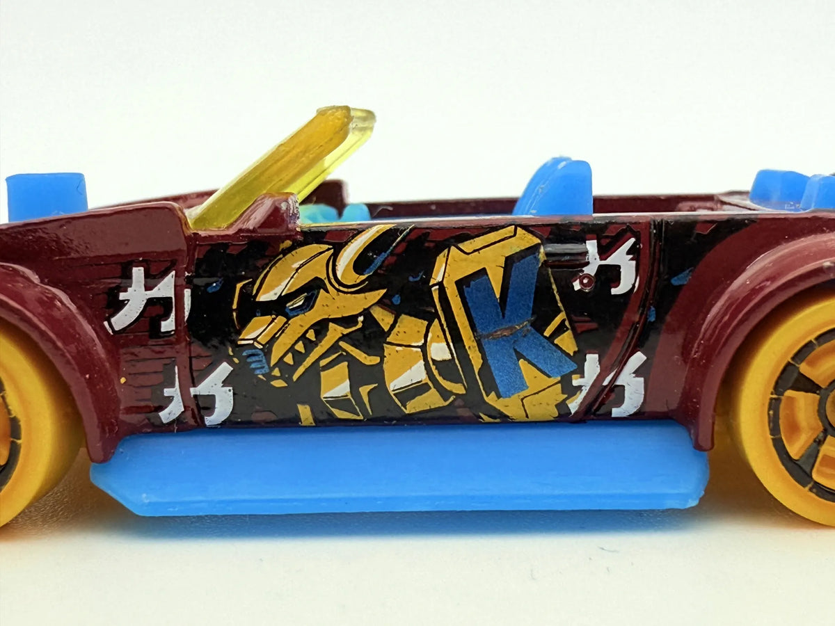 Track Manga, Hot Wheels 2017, Die cast FJV95, Bordowy, 1:64, Resoraki – zdjęcie 4
