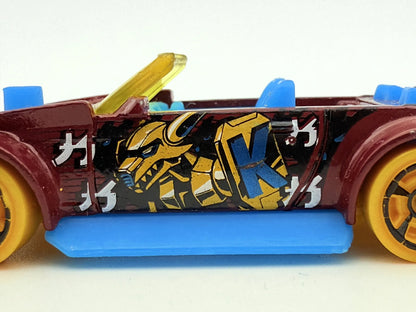 Track Manga, Hot Wheels 2017, Die cast FJV95, Bordowy, 1:64, Resoraki – zdjęcie 4