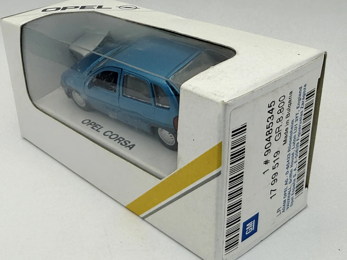 OPEL CORSA GM Niebieski 1:43 Made in Bulgaria – zdjęcie 4