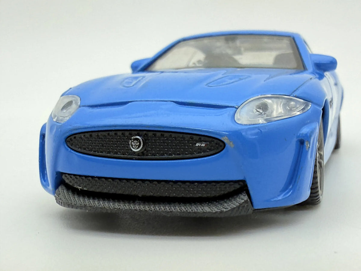 JAGUAR XKR-S, Welly, Resoraki, Die cast, Niebieski 1:36 – zdjęcie 4