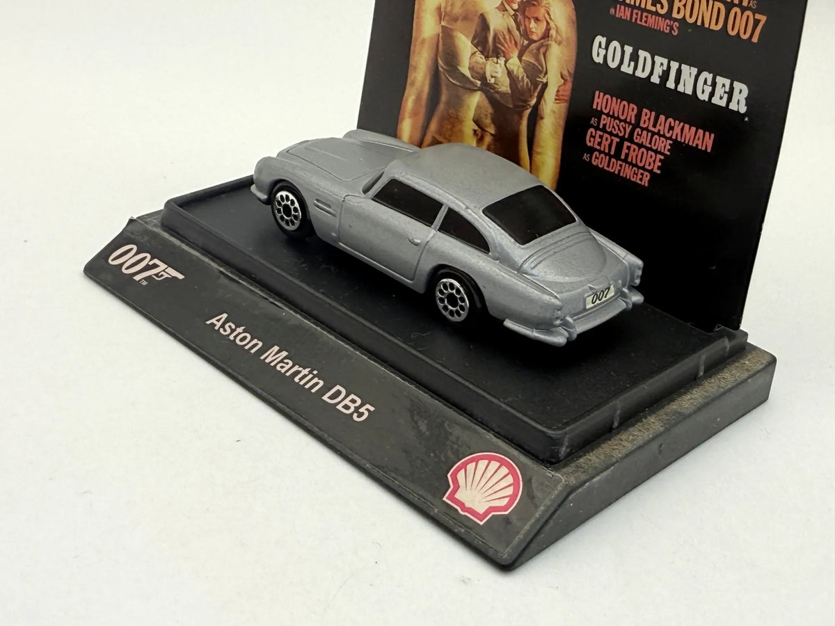ASTON MARTIN DB5, JAMES BOND GOLDFINGER, Shell V-Power, Srebrny, 1:64 – zdjęcie 4