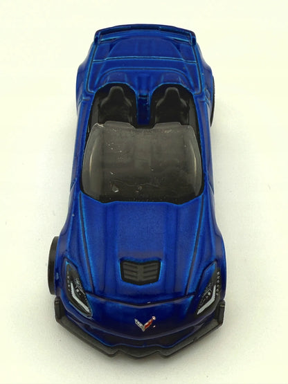 Corvette C7 Z06 Convertible Hot Wheels 2017 Niebieski 1:64 – zdjęcie 4
