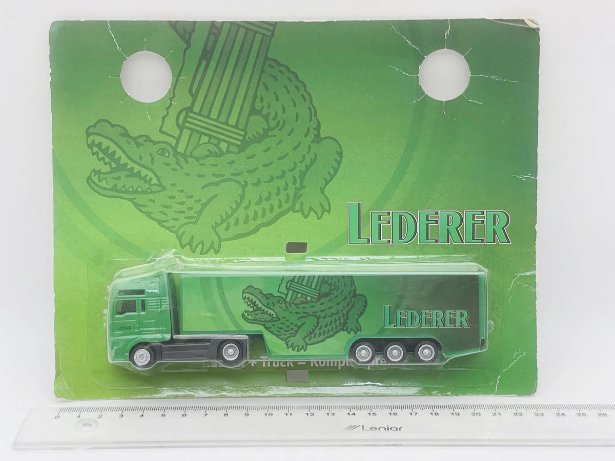 MAN TRUCK DGD 1:87 Ciężarówka Promocyjna LEDERER Blister Zielony – zdjęcie 5