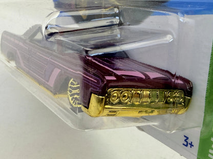 '64 LINCOLN CONTINENTAL HW Slammed Hot Wheels 2023 Fioletowy 1:64 – zdjęcie 4