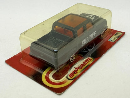 CHEVROLET PICK UP SHERIFF Policja Majorette '90 Czarny 1:64 Made in France – zdjęcie 4