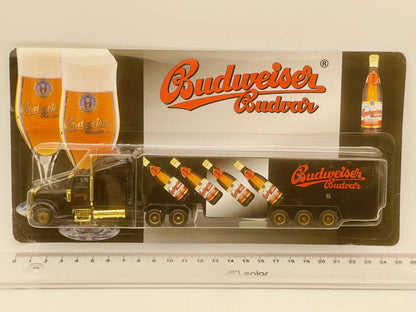 Freightliner FLD 120 Grell 1:87 Budweiser Budvar Czarny Blister Reklama – zdjęcie 4