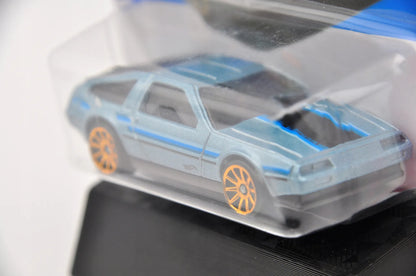 DMC DELOREAN, Hot Wheel 2023, Resoraki, Die cast Hkg84-M521, Niebieski 1:64 – zdjęcie 4
