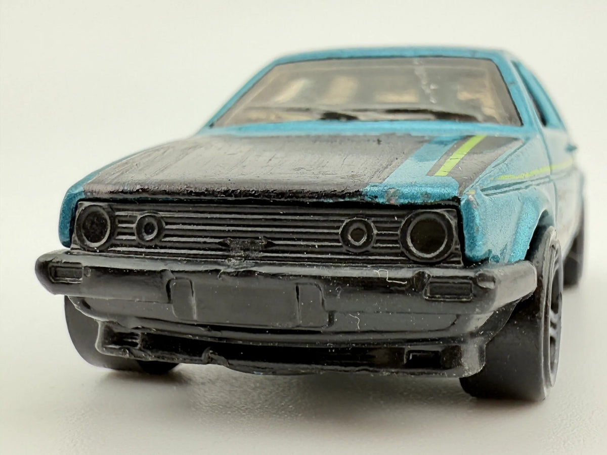 VOLKSWAGEN GOLF MK2 1989, Hot Wheels '18, Die cast FYD60, Niebieski, 1:64 – zdjęcie 4