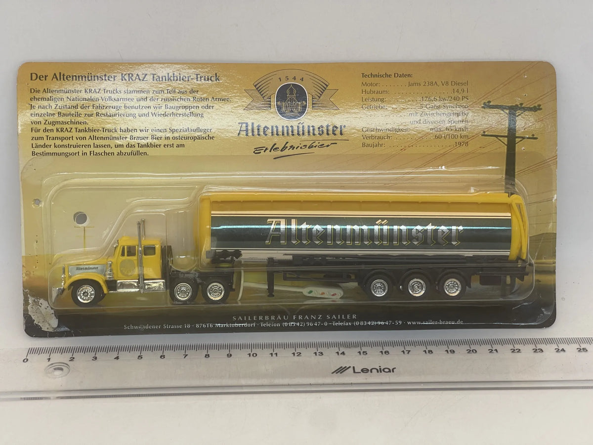 Amerykańska Ciężarówka High Speed 1:87 Altenmünster Allgäuer Brauhaus – zdjęcie 4