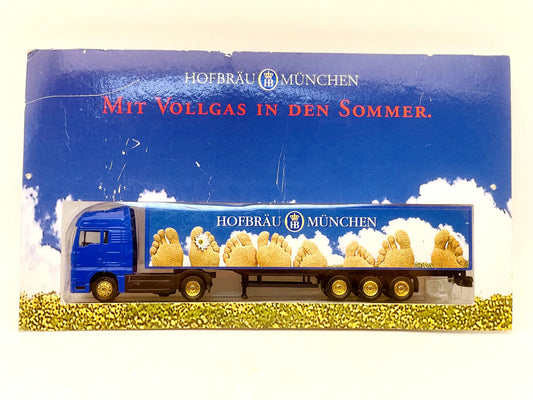 MAN Grell 1:87 Ciężarówka Promocyjna HOFBRÄU MÜNCHEN Blister Niebieski