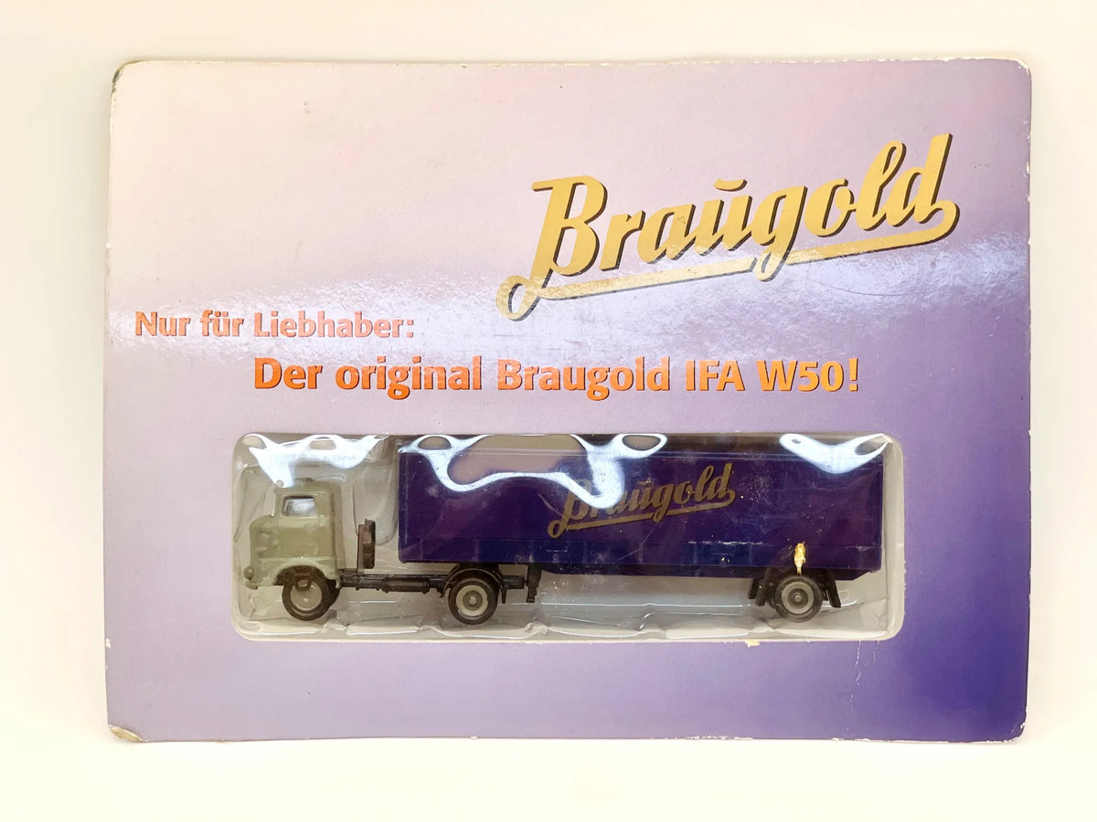 IFA W50 DGD 1:87 Ciężarówka Promocyjna Braugold Blister Fioletowy Reklama