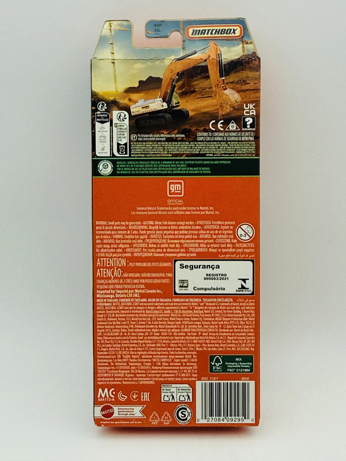 5 Pack MBX Construction VII Matchbox 2024 MBX Construction 1:64 INC Blister – zdjęcie 5