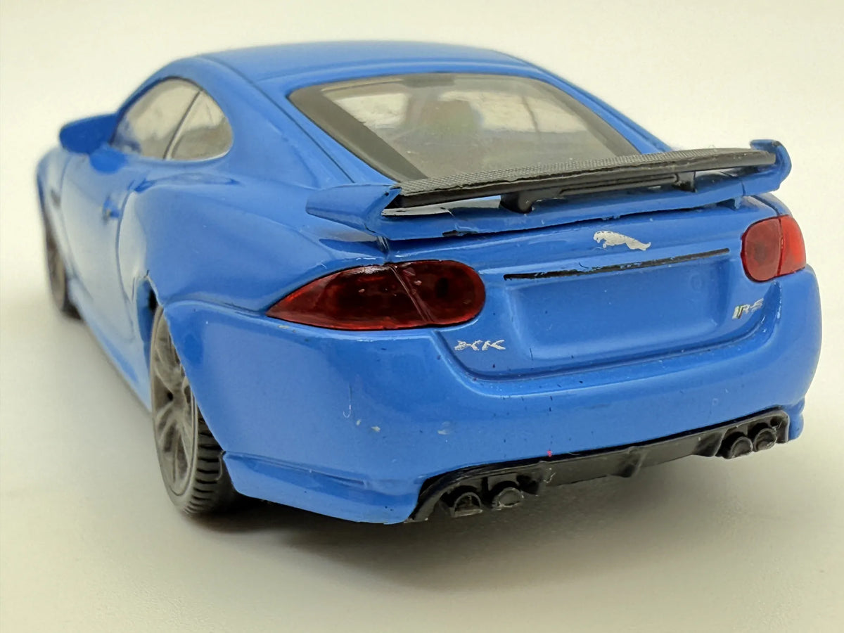 JAGUAR XKR-S, Welly, Resoraki, Die cast, Niebieski 1:36 – zdjęcie 5