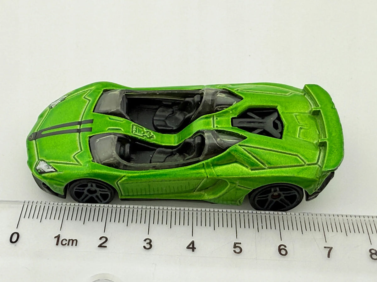 Lamborghini Aventador J Hot Wheels 2013 Zielony 1:64 – zdjęcie 5