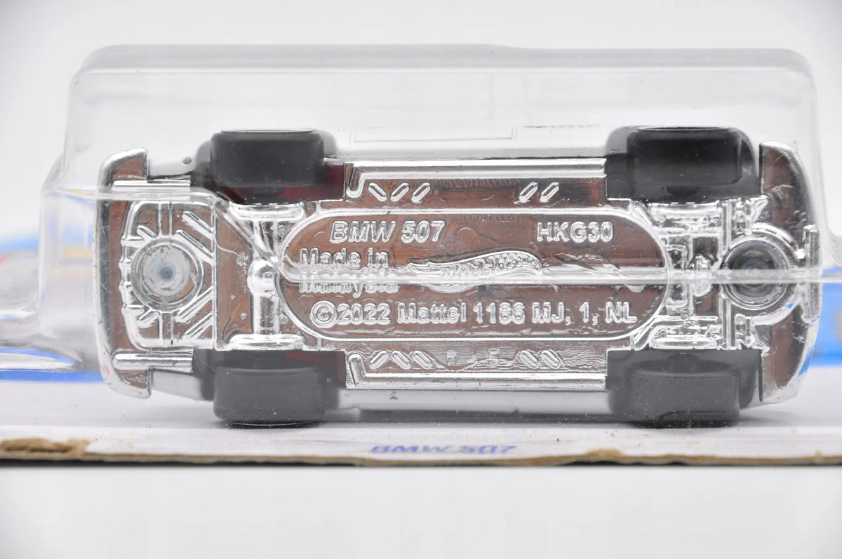 BMW 507, Hot Wheels, Resoraki, Die cast Hkg30-M521, Biały, 1:64 – zdjęcie 5