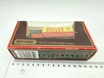 1917 YORKSHIRE STEAM WAGON, Matchbox 1986, Made in Macau, Die cast Y8, 1:64 – zdjęcie 5