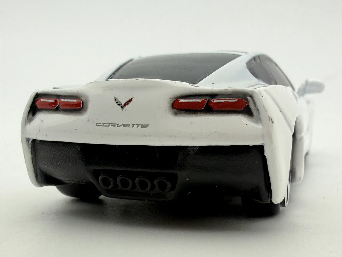 2014 CORVETTE STINGRAY, Maisto, Die cast, Biały, 1:64, Resoraki – zdjęcie 5
