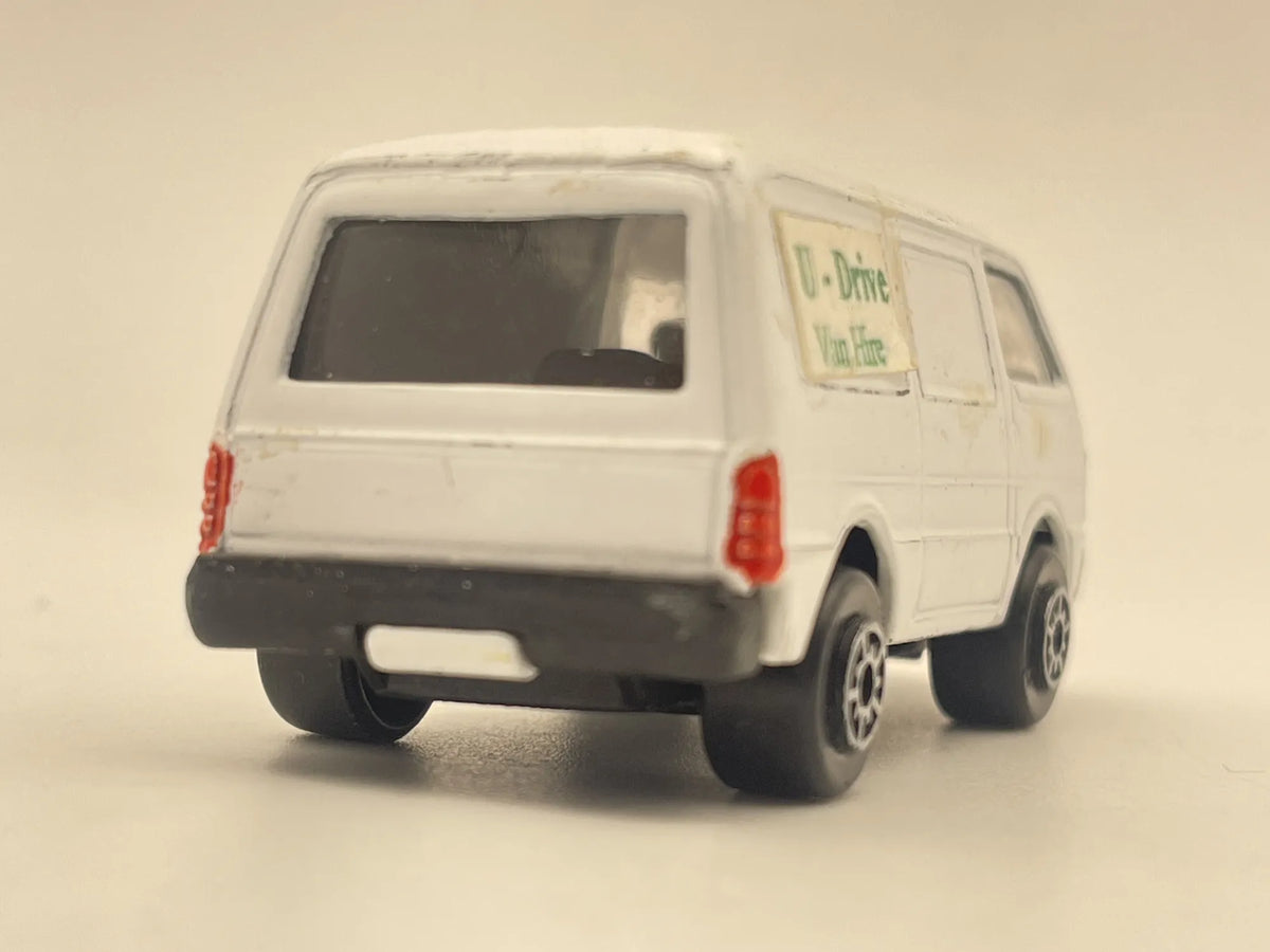 FORD ECONOVAN, Stare Maisto, U-Drive Van Hire, Vintage Die cast, Biały 1:64 – zdjęcie 5