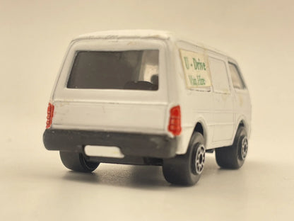 FORD ECONOVAN, Stare Maisto, U-Drive Van Hire, Vintage Die cast, Biały 1:64 – zdjęcie 5