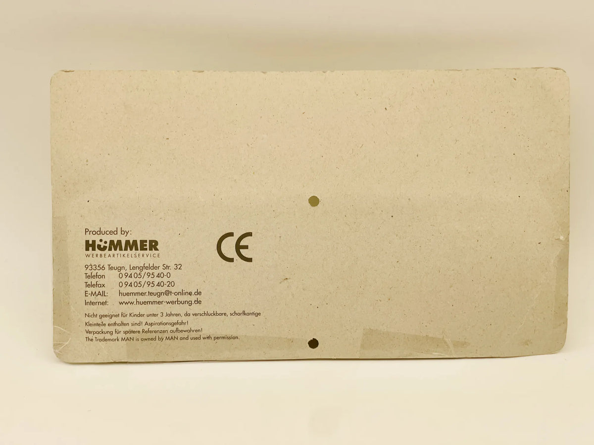 MAN TRUCK Hümmer 1:87 Żółty Blister Reklama Olej Gerolsteiner Moment – zdjęcie 5