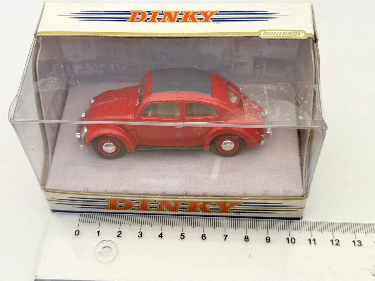 1951 VW VOLKSWAGEN BEETLE Dinky Toys '80 Czerwony 1:43 – zdjęcie 5