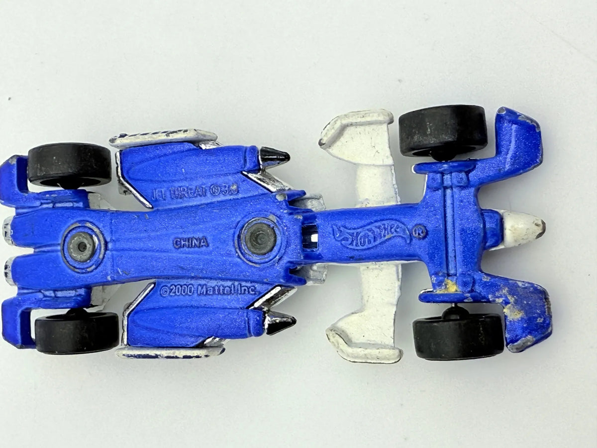 Jet Threat 3.0 Hot Wheels Niebiesko-Biała 1:64 – zdjęcie 5