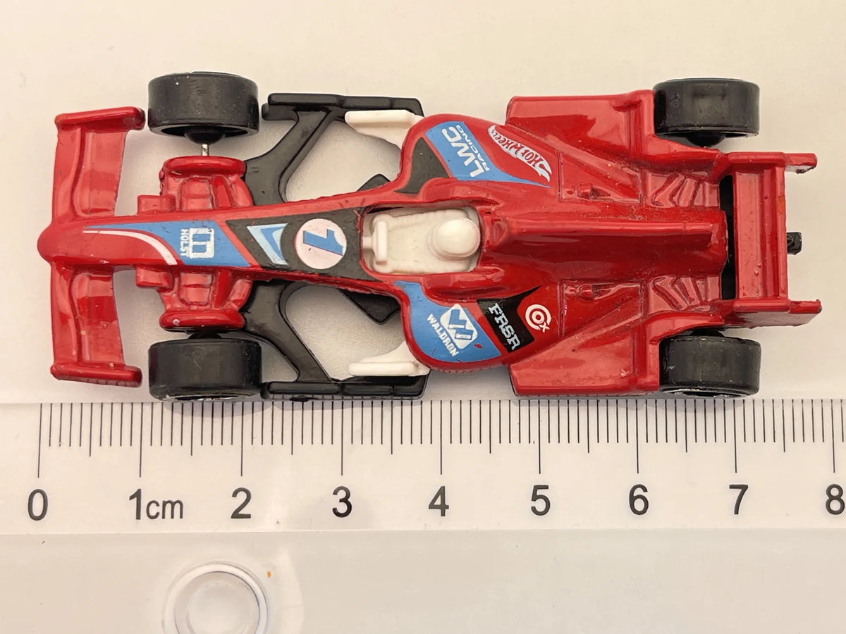 F1 Racer, Hot Wheels, Resoraki, Die cast 1:64, czerwony – zdjęcie 5
