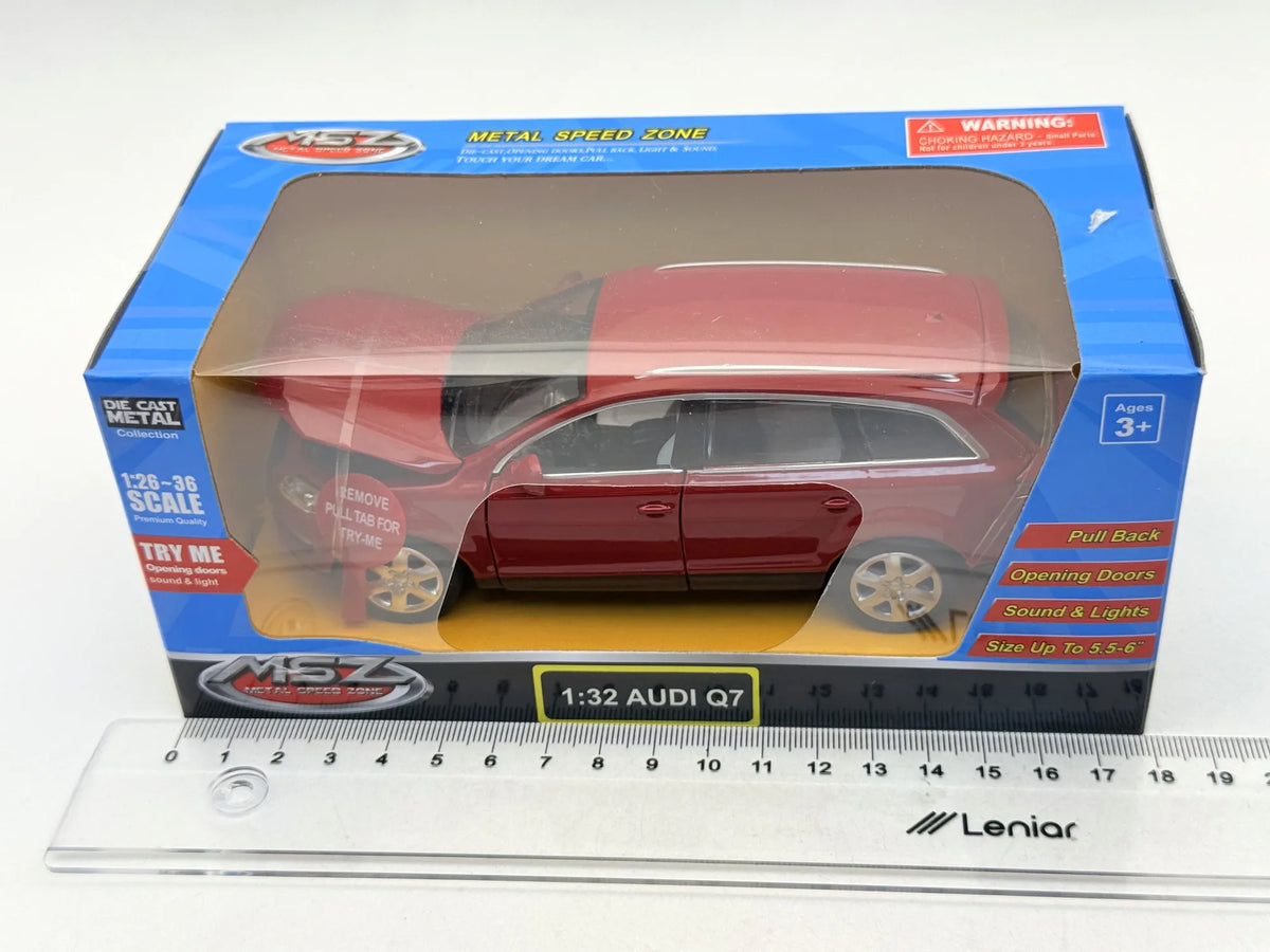 AUDI Q7 Metal Speed Zone MSZ Czerwony 1:26 – zdjęcie 5