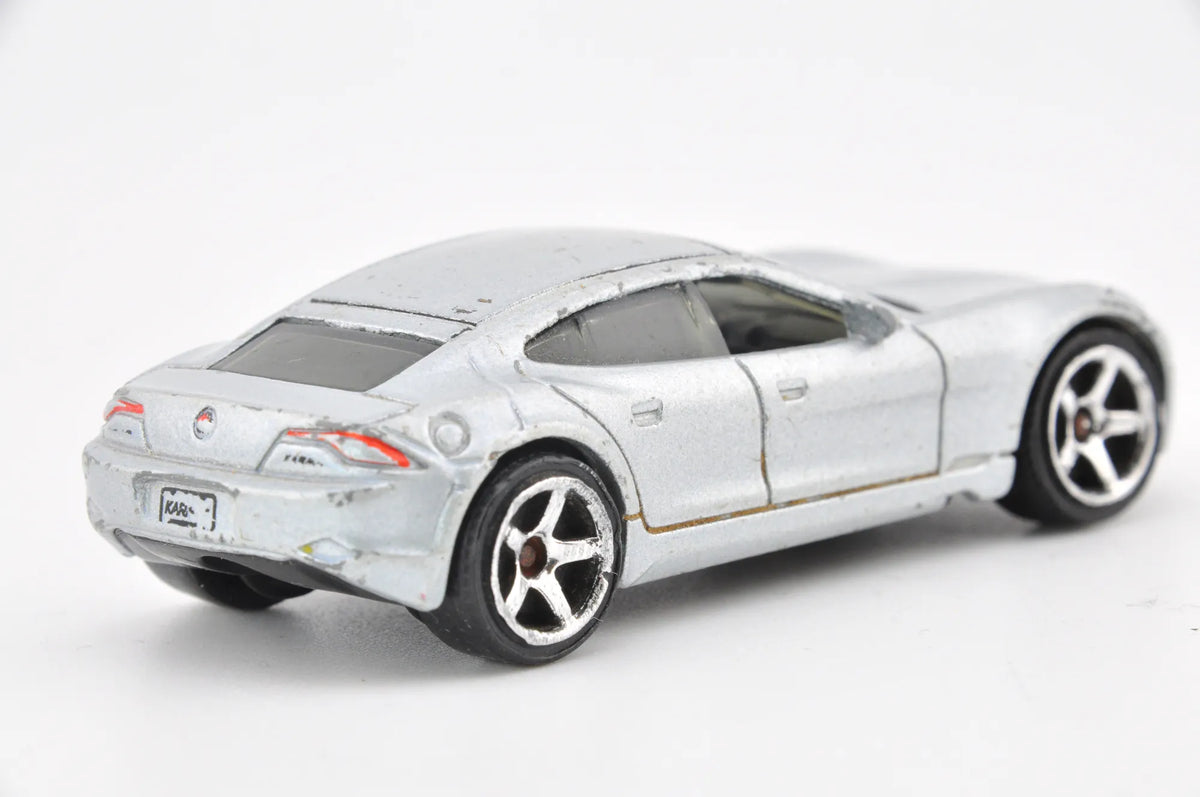 Fisker Karma, Matchbox 2010, Die cast Resoraki, Srebrny, 1:64 – zdjęcie 5