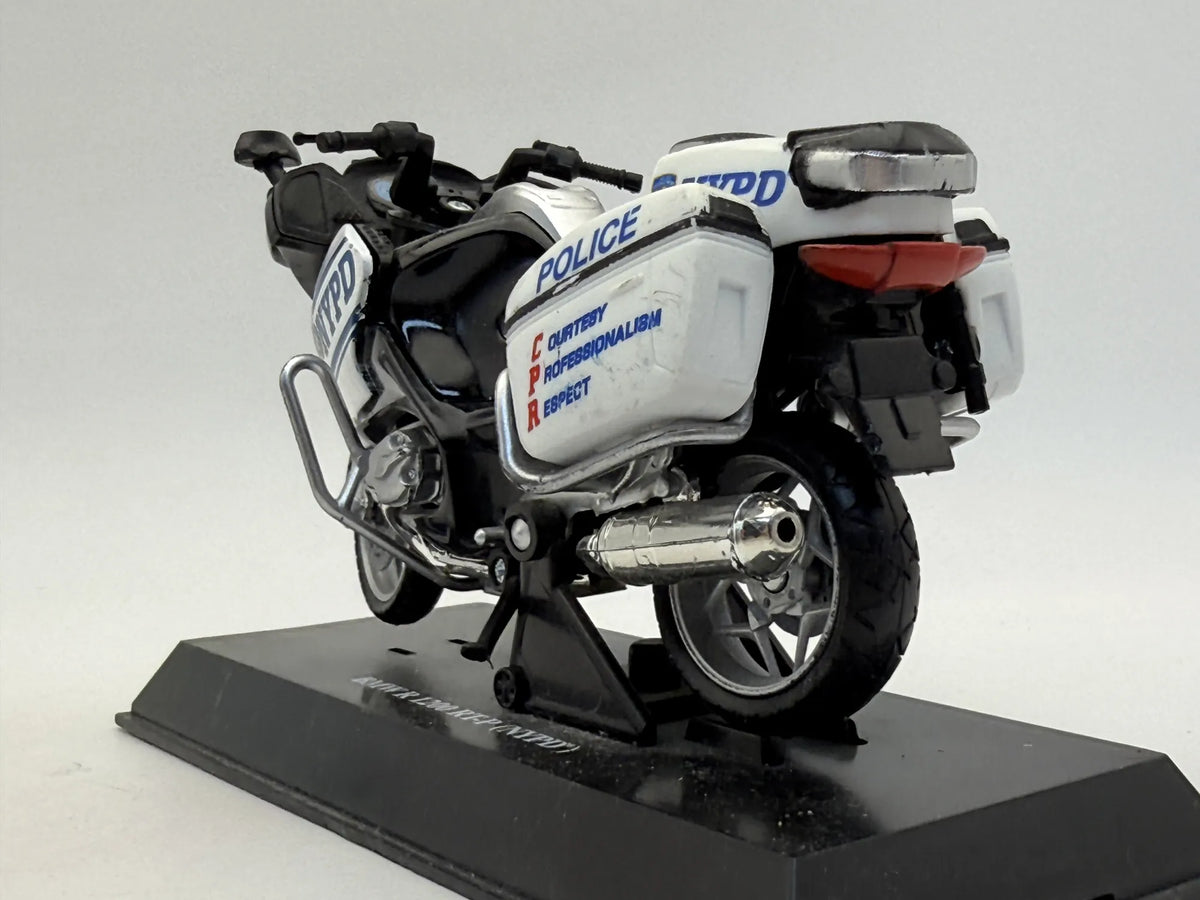 MOTOCYKL BMW R 1200 (NYPD) POLICJA New-Ray 2019 Biały 1:16 – zdjęcie 5