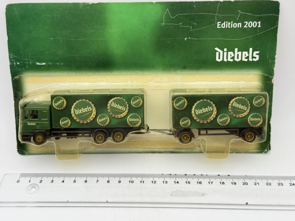 MAN TRUCK PromOcean 1:87 Ciężarówka Promocyjna Diebels Blister Zielony – zdjęcie 5