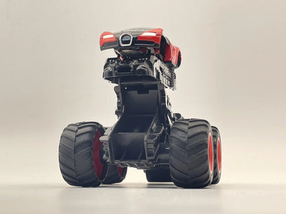 TRANSFORMERS MONSTER TRUCK jak BUGATTI, Die cast, Czerwony, 1:64, Resoraki – zdjęcie 5