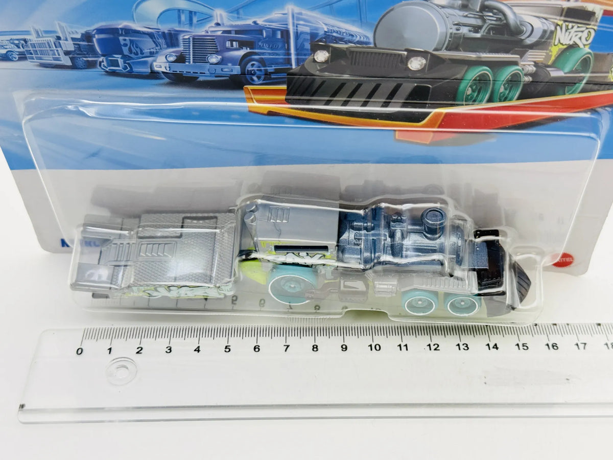 Nitro Rail Hot Wheels 1:64 Lokomotywa Blister Szary – zdjęcie 5