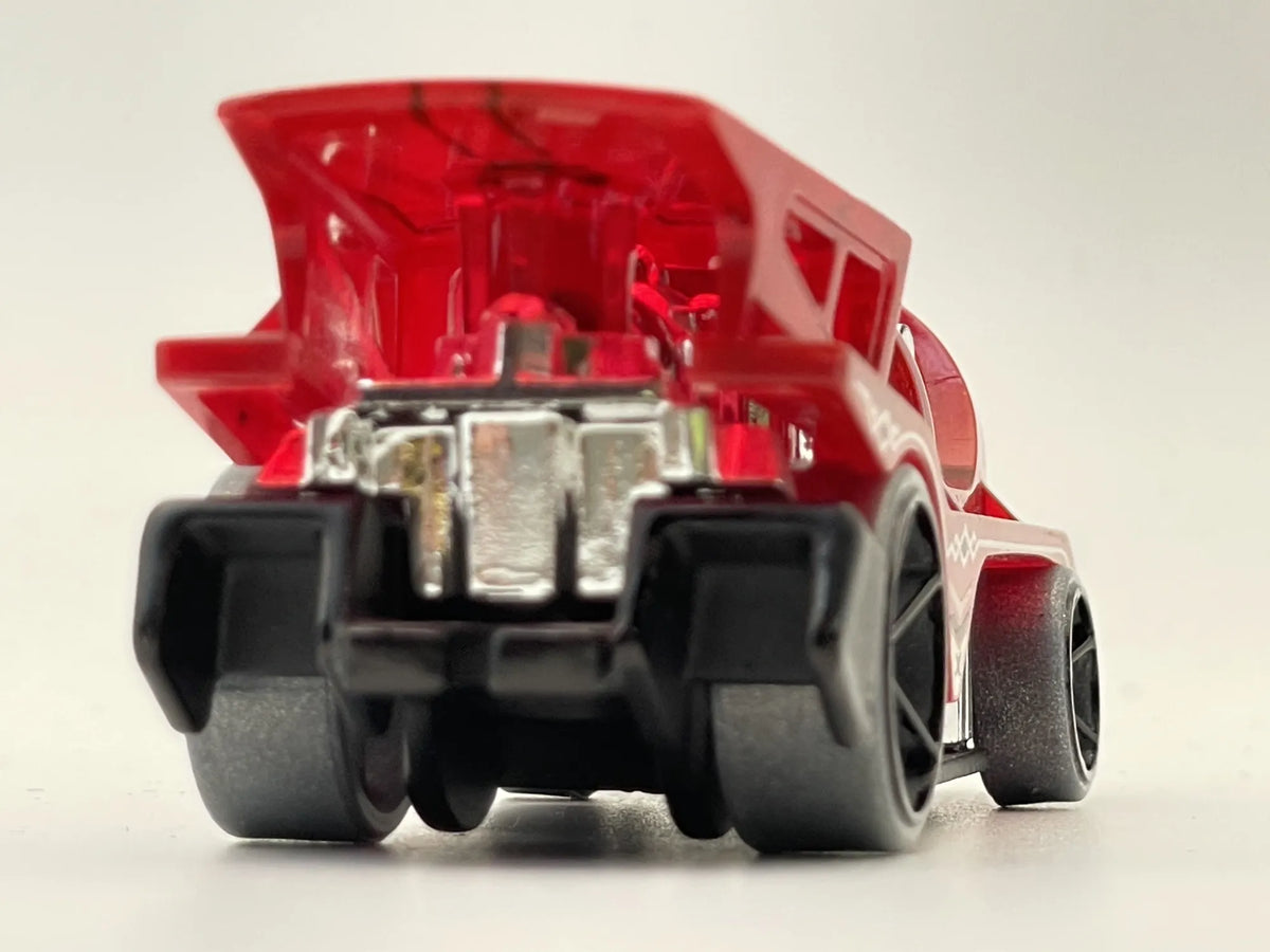 LOCO MOTORIN', Hot Wheels 2019, Resoraki, Die cast Ghb65, Czerwony, 1:64 – zdjęcie 5