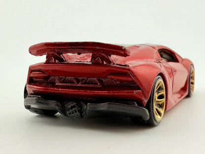 Lamborghini Sesto Elemento Hot Wheels 2013 Czerwony 1:64 – zdjęcie 5
