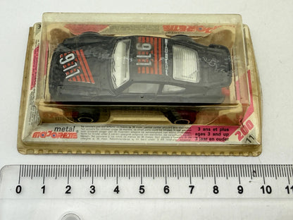PORSCHE 911 Majorette 1983 Czarny 1:60 Made in France – zdjęcie 5