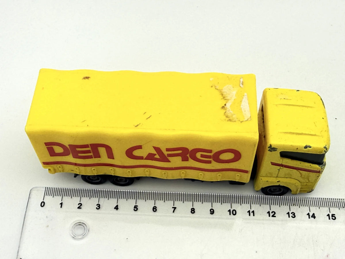 CIĘŻARÓWKA DEN CARGO, Teamsterz, Die cast FY7 7NY, Żółty, 1:64, Resoraki – zdjęcie 5