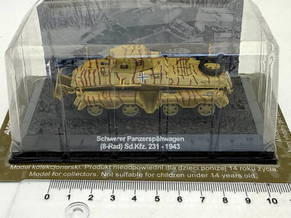 Sd.Kfz. 231 8 Rad - 1943 Tanks of the World Wojsko AmerCom Piaskowy 1:72 – zdjęcie 5