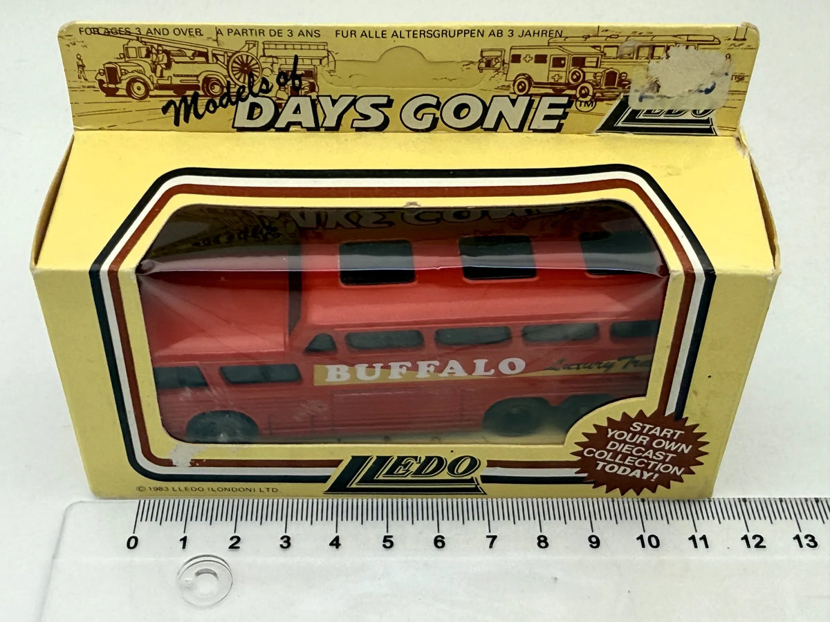 BUFFALO Days Gone Lledo 1987 Czerwony 1:64 Made in England – zdjęcie 5