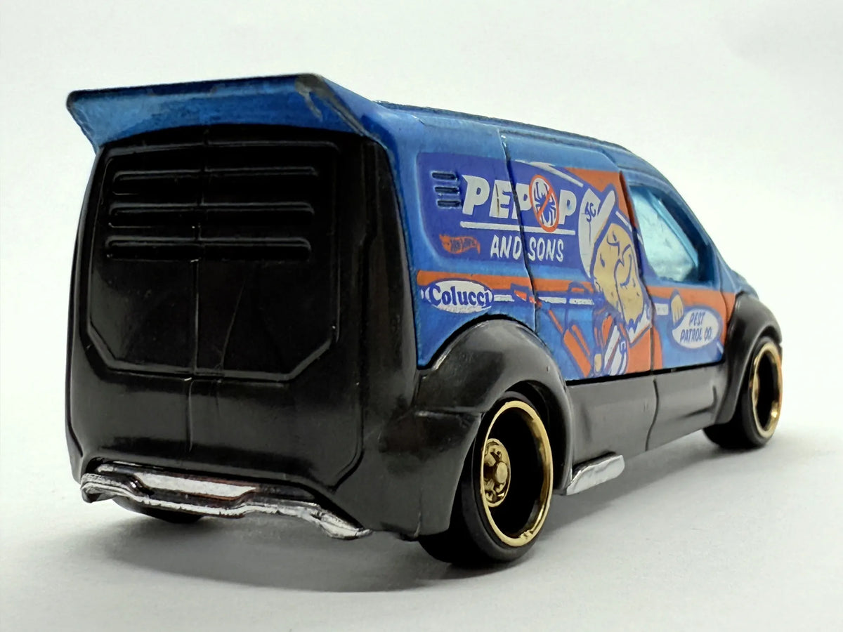 Ford Transit Connect Mainline Hot Wheels Niebieski 1:64 – zdjęcie 5