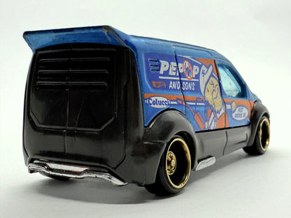 Ford Transit Connect Mainline Hot Wheels Niebieski 1:64 – zdjęcie 5