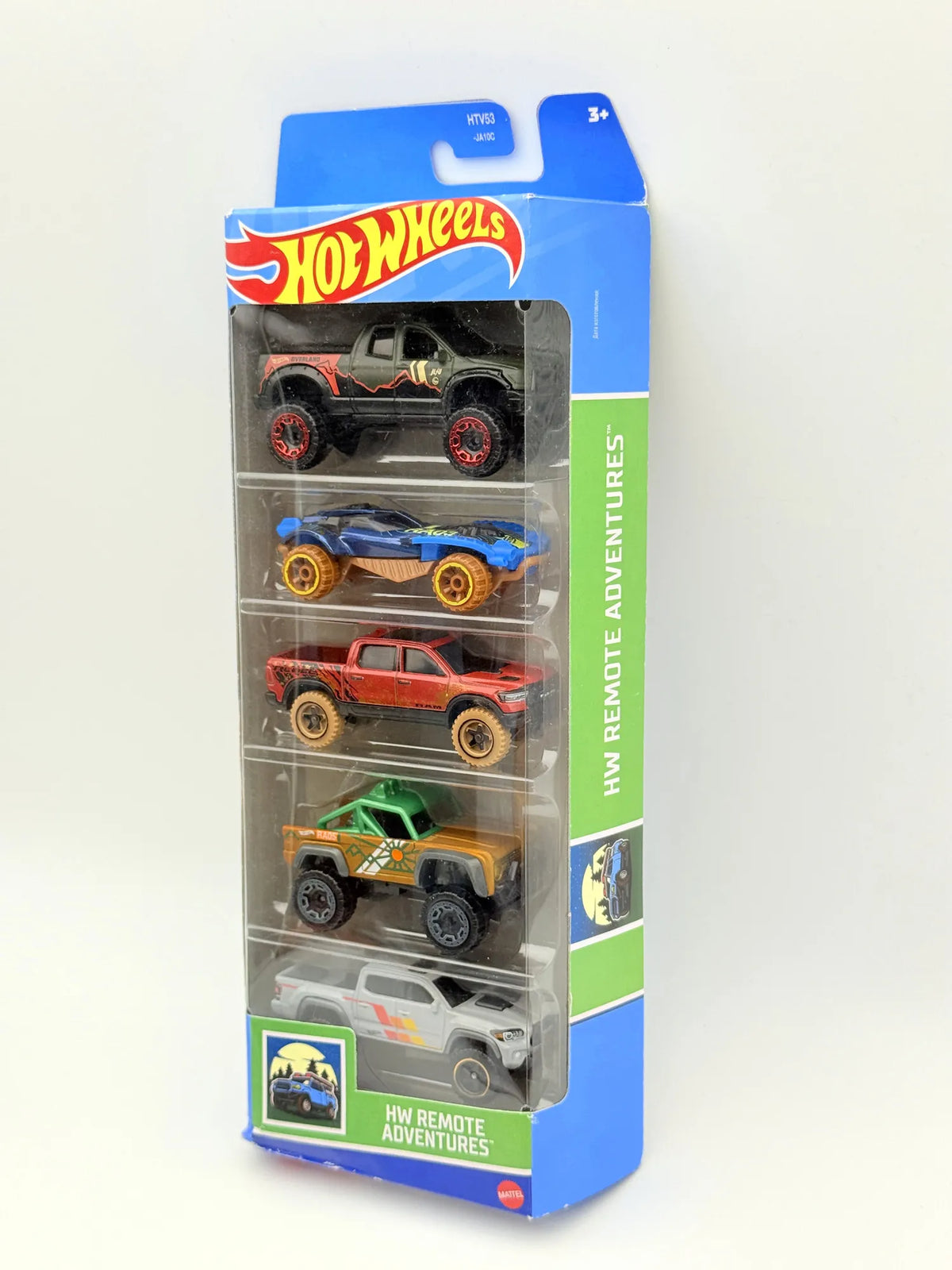 2020 Ram 1500 Rebel Hot Wheels 2023 Czerwony 1:64 5 Pack – zdjęcie 5