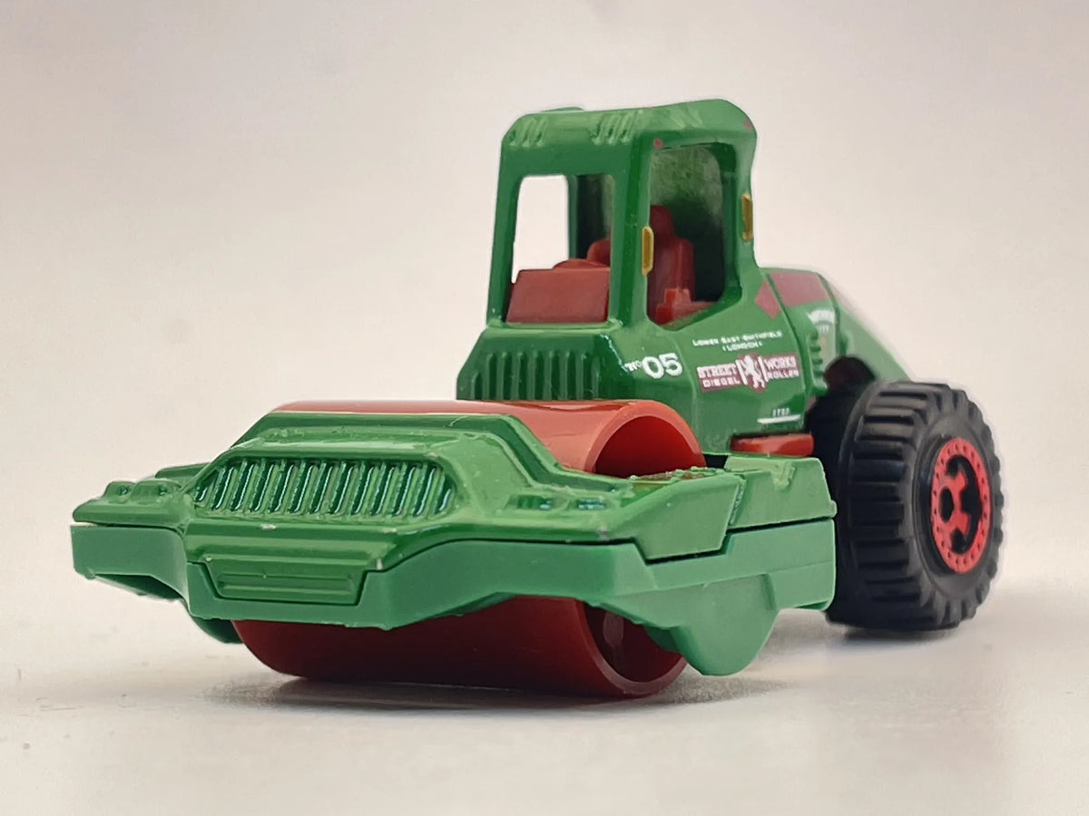 ROAD ROLLER, Matchbox 2021, Resoraki, Die cast, Zielony 1:64 – zdjęcie 5