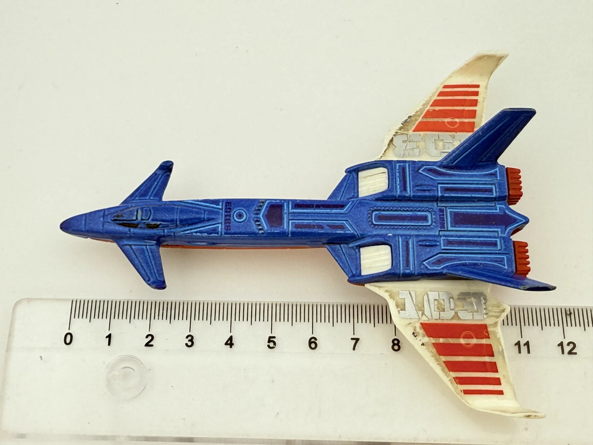 SKY BUSTERS TWIN BLAST, Matchbox 2011, Die cast W5318, Niebieski, 1:64 – zdjęcie 5