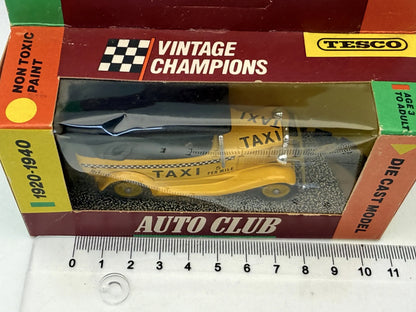 1934 FORD MODEL A TAXI Vintage Tesco 1986 Żółty 1:43 Made in United Kingdom – zdjęcie 5