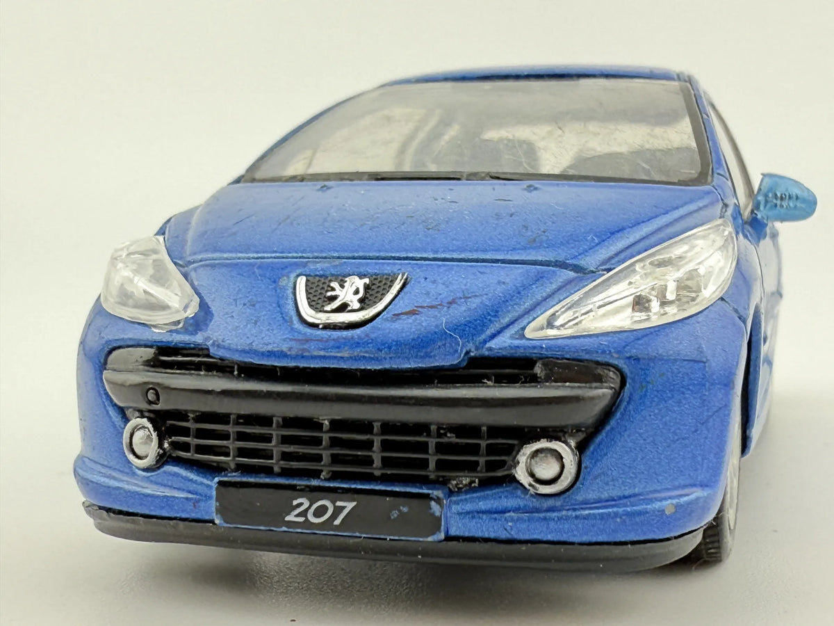 PEUGEOT 207, Welly, Die cast No.42370, Niebieski, 1:34, Resoraki – zdjęcie 5