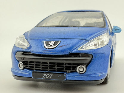 PEUGEOT 207, Welly, Die cast No.42370, Niebieski, 1:34, Resoraki – zdjęcie 5