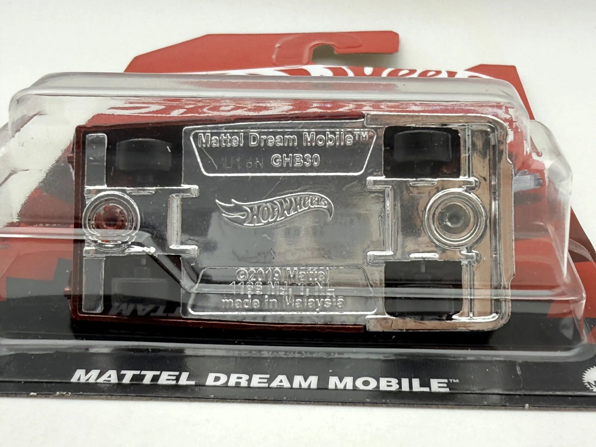 MATTEL DREAM MOBILE, Hot Wheels 2024, Die cast JGF64, Bordowy 1:64 Resoraki – zdjęcie 5