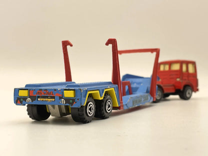 CAR TRANSPORTER Renault Saviem, Majorette, Made in France, VINTAGE, 1:60 – zdjęcie 5